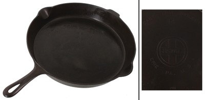 Griswold Manufacturing Company, Erie, Pennsylvania, No. 14: Rare Extra Lg. Cast Iron Frying Pan