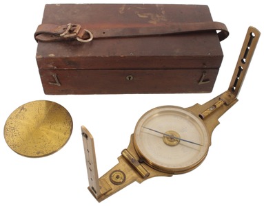 W. & L.E. Gurley, Troy, New York: Precision Surveyor's Plain Compass