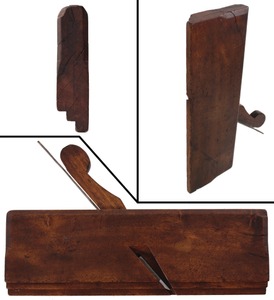 Bacon, R.sutton, Mass.: Early 10" Yellow Bir Halving Plane