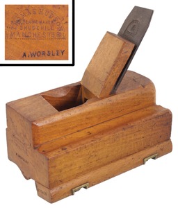 Hudson, Thomas/Manchester, Englan: Rare Fenced Stair Rail Molding Plane
