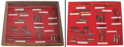 Unmarked: Frame Display Of Ancient Arrowheads