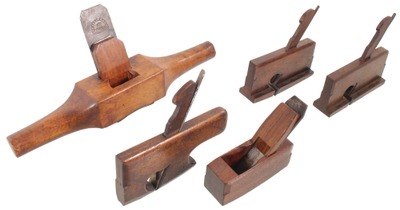 Assorted Makers: Five Clean Carriage Mrks. Woodworking Planes