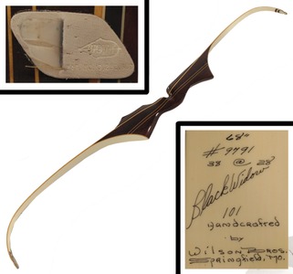 Wilson Bros./Springfield, Mo No. 101, No. 101: Brazilian Rosewood "Black Widow" Bow