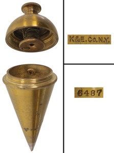Keuffel & Esser Company, New York, New York, No. 6487: Internal Reel Plumb Bob