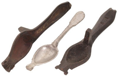 B.A.: Early Bronze Mold For Pewter Spoons