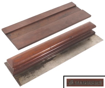 Unmarked: Fancy Mahogany Hdl. Veneer Saw