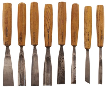 Pfeil Swiss Made, Langenthal, Switzerland: Wkg. Set Of Eight Clean Carving Tool
