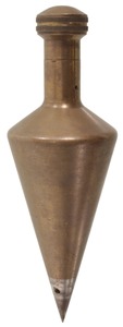 Unmarked: Massive Surveyor Form Plumb Bob