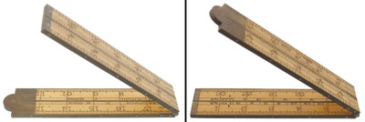 Stanley Rule & Level, No. 72 1/2: Two Foot, Four Fold Folding Rule