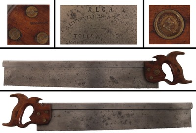 Harvey W. Peace, Brooklyn, New York: Rare Coffin Maker's Long Tenon Saw