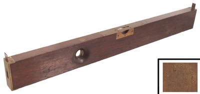 J.W. Harmon, Boston, Massachusetts: Early Mahogany Body Sprit Level