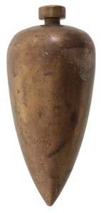 Unmarked: Massive Solid Brass Plumb Bob