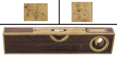 Stanley Rule & Level, No. 98: Brass-Bound Rosewood Level