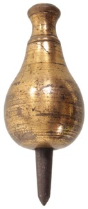 Unmarked: Early Turned Brass Plumb Bob