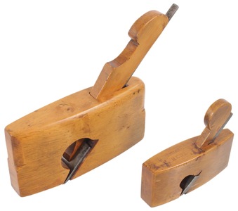 Unmarked: Two Boxwood Rabbet Molding Plane