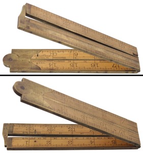 Stanley Rule & Level, No. 76 C: Two Foot, Four Fold Folding Rule