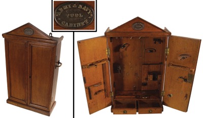 Army & Navy Cooperative Society, London, England: Extra Clean Oak Wall Mount Tool Box