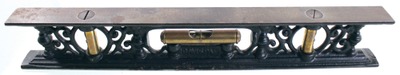 M.W. Robinson, Brooklyn, New York: Cast Iron Plumb & Level