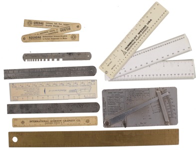 Assorted Makers: Coll. Of Advertising Machinist's Rules