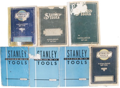 Stanley Rule & Level, No. 34: Lot Of Seven General Line Catalogues