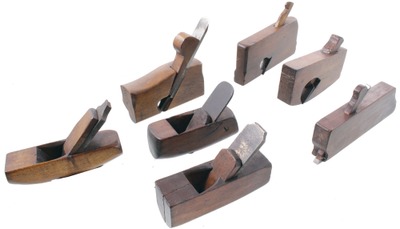 Assorted Makers: Coll. Of Seven Small Woodworking Planes