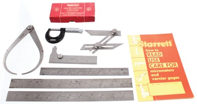 L.S. Starrett Company, Athol, Massachusetts: Lot Of Extra Clean Machinists' Tools