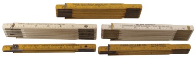 Lufkin Rule Company, Saginaw, Michigan: Four Advrtising Folding Rule