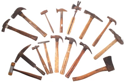 Assorted Makers: Lot Of Assorted Hatchets And Hammers