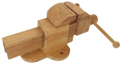 Unmarked: Whimsical All Wood Bench Vise