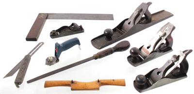 Assorted Makers: Lot Of Clean & Usabl Woodworking Tools