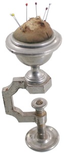 Unmarked: Early Nickel Plated Pin Cushion F