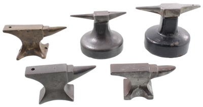 Assorted Makers: Lot Of Five Small Size Anvils