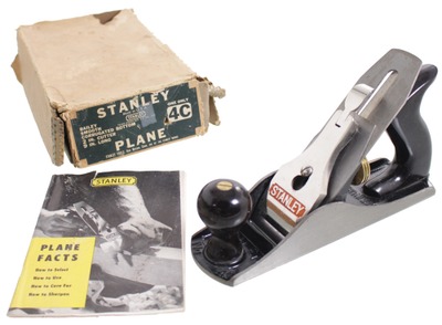 Stanley Rule & Level, No. 4 C: Extra Clean '"type 10" 'ng Plane