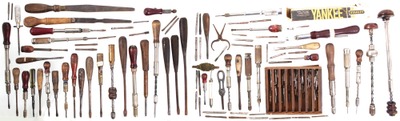 Assorted Makers: Lot Of Fixed & Reciprocating Screwdrivers