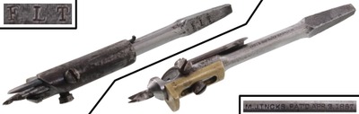 Melvin Jincks, Dansville, New York: Early Patent C'sink Auger Bit