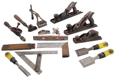 Assorted Makers: Lot Of Clean & Usabl Woodworking Tools