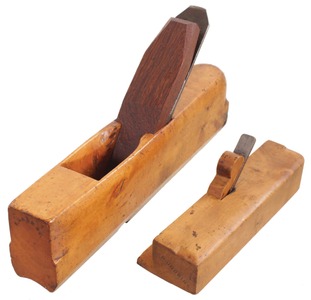 Assorted Makers: Two Solid Boxwood Woodworking Plane