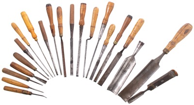 Assorted Makers: Lot Of Asst. Gouges And Chisels