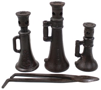 Assorted Makers: Three Heavy Duty Screw Jacks