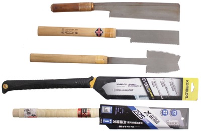 Assorted Makers: Wkg. Set Of Five Clean Japanese Saws