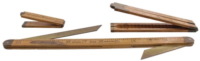 Assorted Makers: Three Extra Clean B'wood Folding Rules
