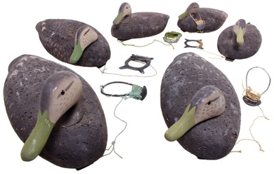 L.L. Bean, Freeport, Maine: Six L.L. Bean Cork Body Duck Decoys
