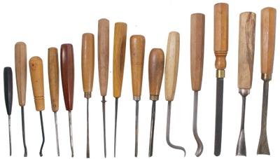 Assorted Makers: Wkg. Set Of Clean Carving Tools