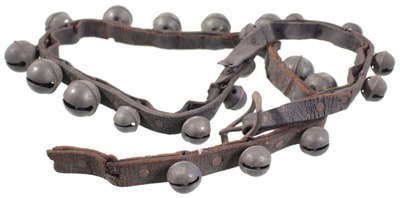 Unmarked: String Of 21 Brass Sleigh Bells