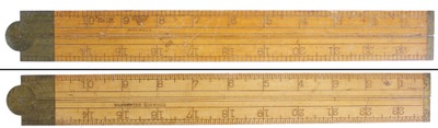 Stanley Rule & Level, No. 18: Two Foot, Two Fold Folding Rule