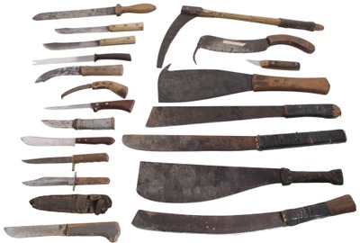 Assorted Makers: Lot Of Assorted Knives And Machetes