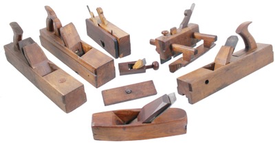 Assorted Makers: Lot Of Clean Wooden Woodworking Planes