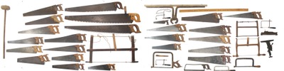 Assorted Makers: Lot Of Timber, Frame Coping & Hacksaws