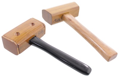 Unmarked: Two Hand Made Woodworkers' Mallets