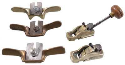 Assorted Makers: Five Small Brass Woodworking Tools